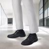 Men’s Orthopedic Leather Shoes: Arch Support Orthotic Bunions Recovery Plantar Fasciitis Office Oxfords, Fit Stylish Cushion Sole Indoor Gowalk Dating Wedding Standing Work Walking Shoes Black Size 8