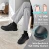 Men’s Orthopedic Wide Business Leather Dress Shoes – Arch Support Plantar Fasciitis Casual Formal Wingtip Oxford – Comfortable Cap Toe Orthotics Patent Tuxedo Sneakers for Foot and Heel Pain Relief(Wk1-black)