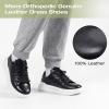 OrthoComfoot Men’s Arch Support Dress Oxfords(W1-black)