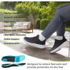OrthoComfoot Men’s Orthopedic Fashion Sneakers with Arch Support: Comfortable Plantar Fasciitis Walking Shoes, Orthotic High Arch Flat Feet Pain Relief Casual Work Tennis Athletic Sports Sneakers(W1-black)