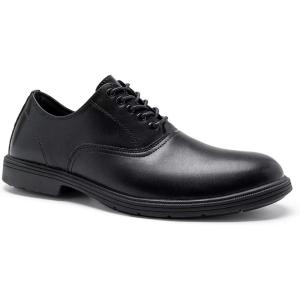 Men’s Orthopedic Leather Shoes: Arch Support Orthotic Bunions Recovery Plantar Fasciitis Office Oxfords, Fit Stylish Cushion Sole Indoor Gowalk Dating Wedding Standing Work Walking Shoes Black Size 8