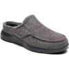OrthoComfoot Mens Orthopedic Slippers Shoes with Arch Support: Plantar Fasciitis House Slip On Loafers, Comfortable Moccasin Mule Clogs for Indoor Outdoor(Brown)