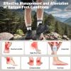 Men’s Orthopedic Waterproof Trail Running Shoes: Comfortable Arch Support Plantar Fasciitis Cross Training Athletic Sneakers, Orthotic Flat Feet Hiking Tennis Walking Sports Shoes for Foot Heel Pain(W1-black)