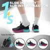 Women’s Orthopedic Road Running Shoes: Comfortable Arch Support Plantar Fasciitis Flat Feet Orthotic Athletic Fashion Sneakers, Casual Trekking Sport Walking Shoes for Foot Heel and Pain Relief(W1-black)