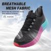 Women’s Orthopedic Road Running Shoes: Comfortable Arch Support Plantar Fasciitis Flat Feet Orthotic Athletic Fashion Sneakers, Casual Trekking Sport Walking Shoes for Foot Heel and Pain Relief(W1-black)