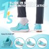 Women’s Orthopedic Road Running Shoes: Comfortable Arch Support Plantar Fasciitis Flat Feet Orthotic Sport Sneakers, Casual Breathable Outdoor Walking Tennis Shoes for Foot Heel and Pain Relief(W1-mint)