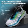 Men’s Orthopedic Arch Support Foot Ankle Pain Relief Tennis Shoes: Plantar Fasciitis Orthotic Heel Spur Trail Sneakers, Arch Support Athletic Outdoor Biking Sport Road Running Shoes White Blue Size 11