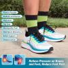 Men’s Orthopedic Arch Support Foot Ankle Pain Relief Tennis Shoes: Plantar Fasciitis Orthotic Heel Spur Trail Sneakers, Arch Support Athletic Outdoor Biking Sport Road Running Shoes White Blue Size 11
