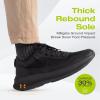 Men’s Orthopedic Fashion Sneakers: Plantar Fasciitis Orthotic Breathable Arch Support Flat Feet Walking Shoes, Orthotic Breathable Insoles Outdoor Sport Dress Shoes Black Size 10.5