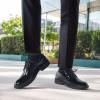 Men’s Orthopedic Leather Dress Shoes: Arch Support Diabetic Ergonomic Fit Orthotics Plantar Fasciitis Sneakers, Business Vintage Fashionable Wear Patent Tuxedo Formal Wingtip Oxford Black Size 12