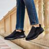 Men’s Orthopedic Slip-On Loafers Walking Shoes: Stability Plantar Fasciitis Walking Shoes with Arch Support for Bunions, Stylish Classic Supportive Lightweight Flat Boat Shoes Black Size 10
