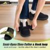 Women’s Orthopedic Diabetic Wide Walking Shoes: Comfort Plantar Fasciitis Pain Relief Arch Support Orthotic Neuropathy Loafers, Soft Fit Width Toe Box Fashion Intdoor House Slip On Black Size 8