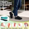 Women’s Orthopedic Diabetic Wide Walking Shoes: Comfort Plantar Fasciitis Pain Relief Arch Support Orthotic Neuropathy Loafers, Soft Fit Width Toe Box Fashion Intdoor House Slip On Black Size 8