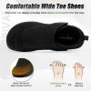 Women’s Orthopedic Diabetic Wide Walking Shoes: Comfort Plantar Fasciitis Pain Relief Arch Support Orthotic Neuropathy Loafers, Soft Fit Width Toe Box Fashion Intdoor House Slip On Black Size 8