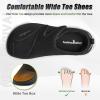 Women’s Orthopedic Wide Width Toe Box Diabetic Shoes: Plantar Fasciitis Arch Support Orthotics Foot Heel Pain Relief Slip On Loafers, Supportive Outdoor Standing Driving Walking Shoes Black Size 8.5