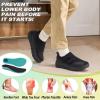 Women’s Orthopedic Wide Width Toe Box Diabetic Shoes: Plantar Fasciitis Arch Support Orthotics Foot Heel Pain Relief Slip On Loafers, Supportive Outdoor Standing Driving Walking Shoes Black Size 8.5
