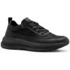Men’s Orthopedic Fashion Sneakers: Plantar Fasciitis Orthotic Breathable Arch Support Flat Feet Walking Shoes, Orthotic Breathable Insoles Outdoor Sport Dress Shoes Black Size 10.5