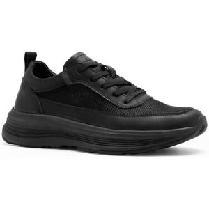 Men’s Orthopedic Fashion Sneakers: Plantar Fasciitis Orthotic Breathable Arch Support Flat Feet Walking Shoes, Orthotic Breathable Insoles Outdoor Sport Dress Shoes Black Size 10.5