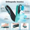 Men’s Orthopedic Diabetic Wide Walking Shoes: Comfortable Arch Support Plantar Fasciitis Sport Fashion Sneakers, Casual Wide Toe Box Work Tennis Outdoor Walking Shoes for Swollen Feet, Heel Pain(K1-black)