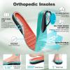 Men’s Orthopedic Diabetic Wide Walking Shoes: Comfortable Arch Support Plantar Fasciitis Sport Fashion Sneakers, Casual Wide Toe Box Work Tennis Outdoor Walking Shoes for Swollen Feet, Heel Pain(K2-green)