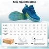Men’s Orthopedic Slip On Diabetic Wide Toe Box Walking Shoes: Comfortable Arch Support Plantar Fasciitis Orthotics Tennis Sneakers Casual Breathable Running Sport Shoes for Foot and Heel Pain Relief(K2-blue)