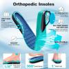 OrthoComfoot Men’s Orthopedic Diabetic Wide Walking Shoes: Comfortable Arch Support Plantar Fasciitis Sport Shoes, Casual Hammer Toes Running Tennis Fashion Sneakers for Foot and Heel Pain Relief(K2-peacock Blue)