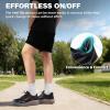 OrthoComfoot Men’s Orthopedic Diabetic Wide Walking Shoes: Comfortable Arch Support Plantar Fasciitis Sport Shoes, Casual Hammer Toes Running Tennis Fashion Sneakers for Foot and Heel Pain Relief(K1-black)