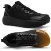Men’s Orthopedic Slip On Diabetic Wide Toe Box Walking Shoes: Comfortable Arch Support Plantar Fasciitis Orthotics Tennis Sneakers Casual Breathable Running Sport Shoes for Foot and Heel Pain Relief(K1-black)