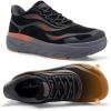 OrthoComfoot Men’s Orthopedic Diabetic Wide Walking Shoes: Comfortable Arch Support Plantar Fasciitis Sport Shoes, Casual Hammer Toes Running Tennis Fashion Sneakers for Foot and Heel Pain Relief(K1-black)