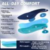 Men’s Orthopedic Road Running Shoes: Comfortable Arch Supports Plantar Fasciitis Orthotic Sports Fashion Sneakers, Casual Outdoor Hiking Tennis Athletic Walking Shoes for Foot Heel and Pain Relief(W2-dark Blue)