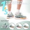 Men’s Orthopedic Road Running Shoes: Comfortable Arch Supports Plantar Fasciitis Orthotic Sports Fashion Sneakers, Casual Outdoor Hiking Tennis Athletic Walking Shoes for Foot Heel and Pain Relief(W1-light Green)