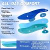 Men’s Orthopedic Road Running Shoes: Comfortable Arch Supports Plantar Fasciitis Orthotic Sports Sneakers, Flat Feet Casual Outdoor Hiking Tennis Athletic Walking Shoes for Foot Heel and Pain Relief(W2-blue)