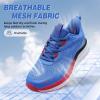 Men’s Orthopedic Road Running Shoes: Comfortable Arch Supports Plantar Fasciitis Orthotic Sports Sneakers, Flat Feet Casual Outdoor Hiking Tennis Athletic Walking Shoes for Foot Heel and Pain Relief(W2-blue)