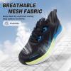 Men’s Orthopedic Road Running Shoes: Comfortable Arch Supports Plantar Fasciitis Orthotic Sports Sneakers, Flat Feet Casual Outdoor Hiking Tennis Athletic Walking Shoes for Foot Heel and Pain Relief(W1-black)