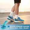 Men’s Orthopedic Road Running Shoes: Comfortable Casual Arch Supports Plantar Fasciitis Orthotic Sports Sneakers, Casual Lightweight Athletic Walking Shoes for Foot Heel and Pain Relief(W2-blue)