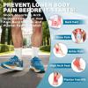 Men’s Orthopedic Road Running Shoes: Comfortable Casual Arch Supports Plantar Fasciitis Orthotic Sports Sneakers, Casual Lightweight Athletic Walking Shoes for Foot Heel and Pain Relief(W2-blue)