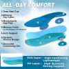 Men’s Orthopedic Road Running Shoes: Comfortable Casual Arch Supports Plantar Fasciitis Orthotic Sports Sneakers, Casual Lightweight Athletic Walking Shoes for Foot Heel and Pain Relief(W2-blue)
