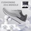 Men’s Orthopedic Road Running Shoes: Comfortable Casual Arch Supports Plantar Fasciitis Orthotic Sports Tennis Sneakers, Casual Lightweight Athletic Walking Shoes for Foot Heel and Pain Relief(W3-grey)
