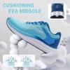 Men’s Orthopedic Road Running Shoes: Comfortable Casual Arch Supports Plantar Fasciitis Orthotic Sports Tennis Sneakers, Casual Lightweight Athletic Walking Shoes for Foot Heel and Pain Relief(W2-blue)