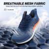 OrthoComfoot Men’s Orthopedic Road Running Shoes: Comfortable Casual Arch Supports Plantar Fasciitis Orthotic Athletic Sneakers, Casual Sports Tennis Work Walking Shoes for Foot Heel and Pain Relief(W2-blue)