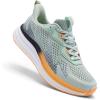 Men’s Orthopedic Road Running Shoes: Comfortable Arch Supports Plantar Fasciitis Orthotic Sports Fashion Sneakers, Casual Outdoor Hiking Tennis Athletic Walking Shoes for Foot Heel and Pain Relief(W1-light Green)