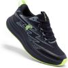 Men’s Orthopedic Road Running Shoes: Comfortable Casual Arch Supports Plantar Fasciitis Orthotic Sports Sneakers, Casual Lightweight Athletic Walking Shoes for Foot Heel and Pain Relief(W1-black)