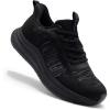 OrthoComfoot Men’s Orthopedic Road Running Shoes: Comfortable Casual Arch Supports Plantar Fasciitis Orthotic Athletic Sneakers, Casual Sports Tennis Work Walking Shoes for Foot Heel and Pain Relief(W1-black)