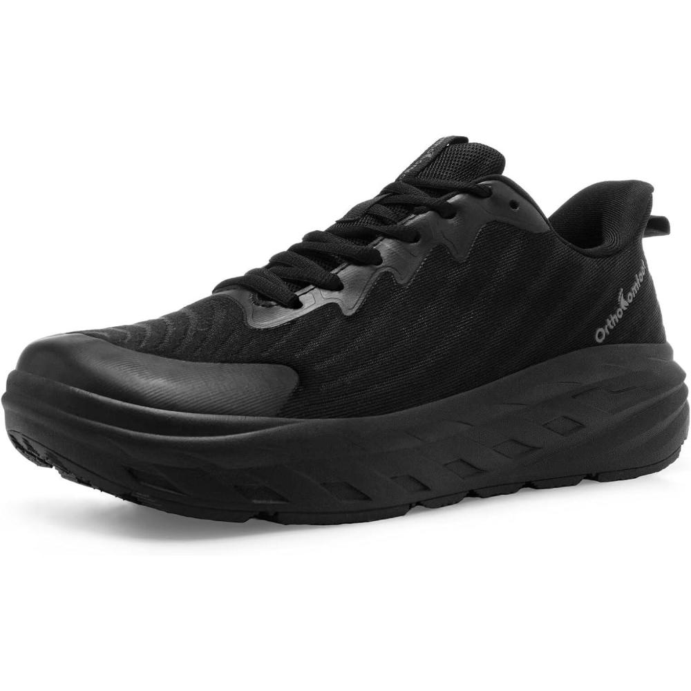 image:imageWomens Orthopedic Diabetic Wide Toe Box Running Shoes Comfortable Arch Support Plantar Fasciitis Orthotic Athletic Sneakers Casual Work Tennis Walking Shoes for Swollen Feet Hee amp Foot Pain ReliefK1black