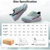 Women’s Orthopedic Diabetic Wide Toe Box Sport Shoes: Comfortable Arch Support Plantar Fasciitis Orthotic Running Sneakers, Casual Work Tennis Outdoor Walking Shoes for Swollen Feet, Heel Pain(K3-mint)