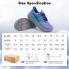 Women’s Orthopedic Diabetic Wide Toe Box Sport Shoes: Comfortable Arch Support Plantar Fasciitis Orthotic Running Sneakers, Casual Work Tennis Outdoor Walking Shoes for Swollen Feet, Heel Pain(K2-purple)