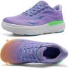 Women’s Orthopedic Diabetic Wide Toe Box Running Shoes: Comfortable Arch Support Plantar Fasciitis Orthotic Sport Sneakers, Supportive Hammer Toes Casual Walking Shoes for Foot Heel and Pain Relief(K2-purple)