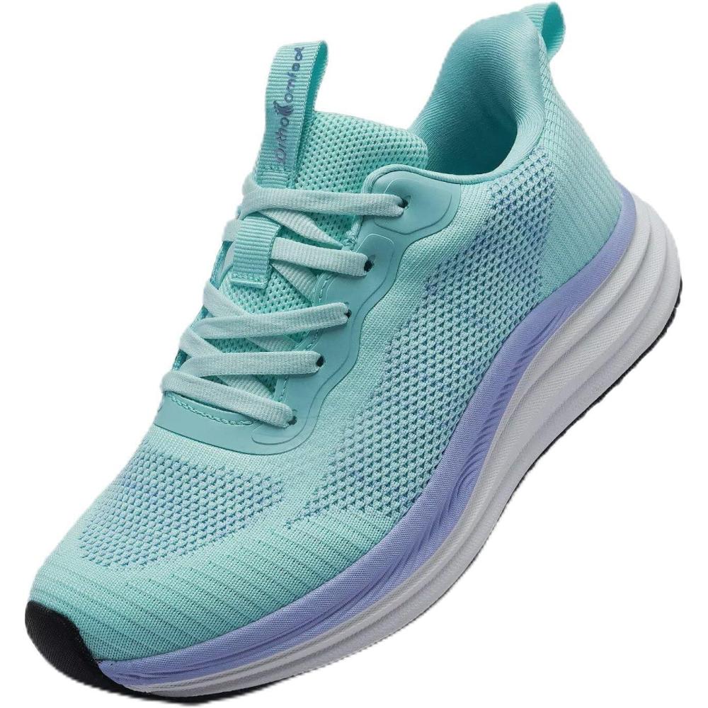 image:imageWomens Orthopedic Road Running Shoes Comfortable Arch Support Plantar Fasciitis Orthotic Sports Sneakers Supportive Casual Outdoor Work Tennis Walking Shoes for Foot Heel and Pain ReliefW3mint