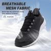 Women’s Orthopedic Road Running Shoes: Comfortable Arch Support Plantar Fasciitis Flat Feet Orthotic Athletic Sneakers, Casual Tennis Outdoor Walking Exercise Shoes for Foot Heel and Pain Relief(W1-black)