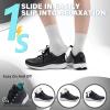 Women’s Orthopedic Road Running Shoes: Comfortable Arch Support Plantar Fasciitis Flat Feet Orthotic Athletic Sneakers, Casual Tennis Outdoor Walking Exercise Shoes for Foot Heel and Pain Relief(W1-black)